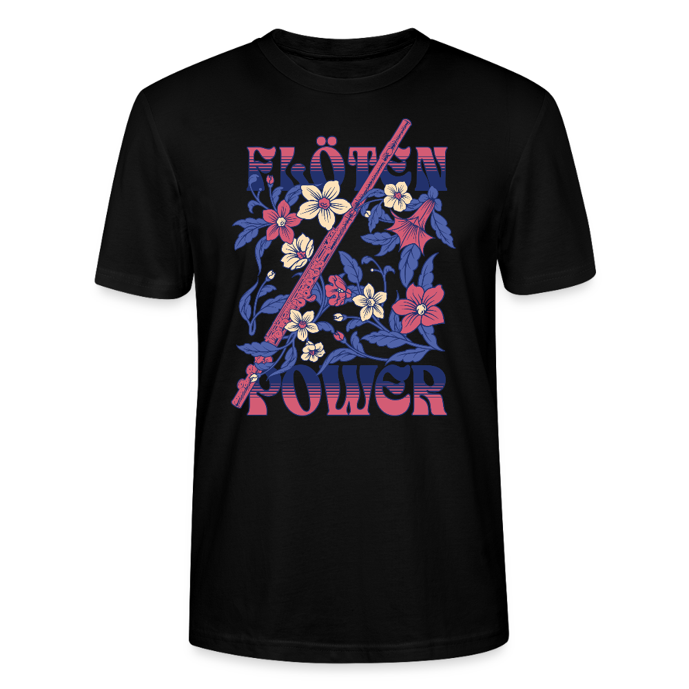 Flöten Power - Querflöte - Bio T-Shirt Standard Unisex - Schwarz