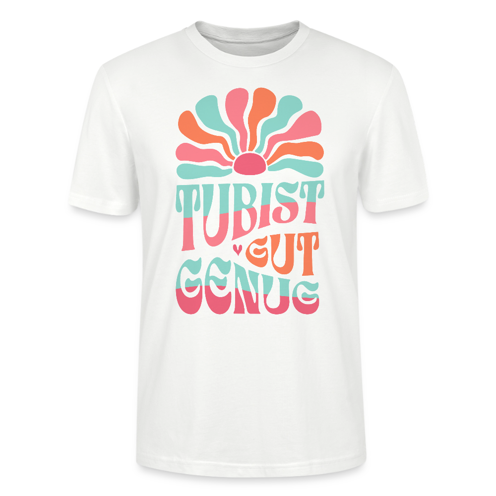 Tubist gut genug - Tuba - Bio T-Shirt Standard - Weiß