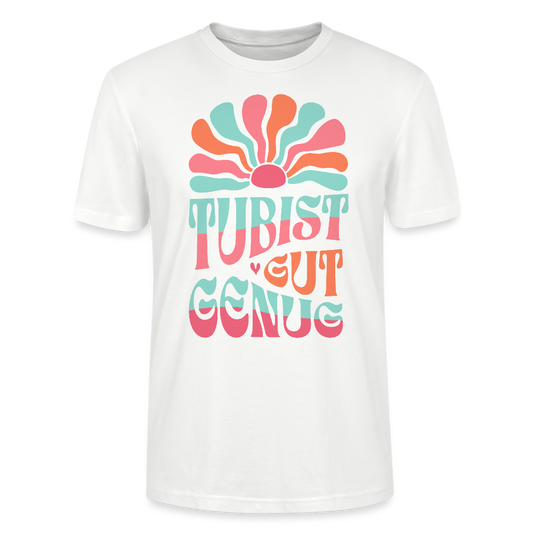 Tubist gut genug - Tuba - Bio T-Shirt Standard - Weiß