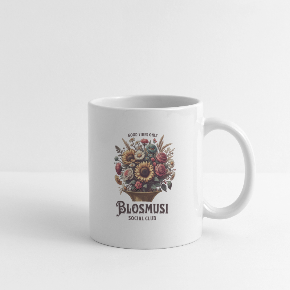 Tasse Blosmusi Social Club - Weiß