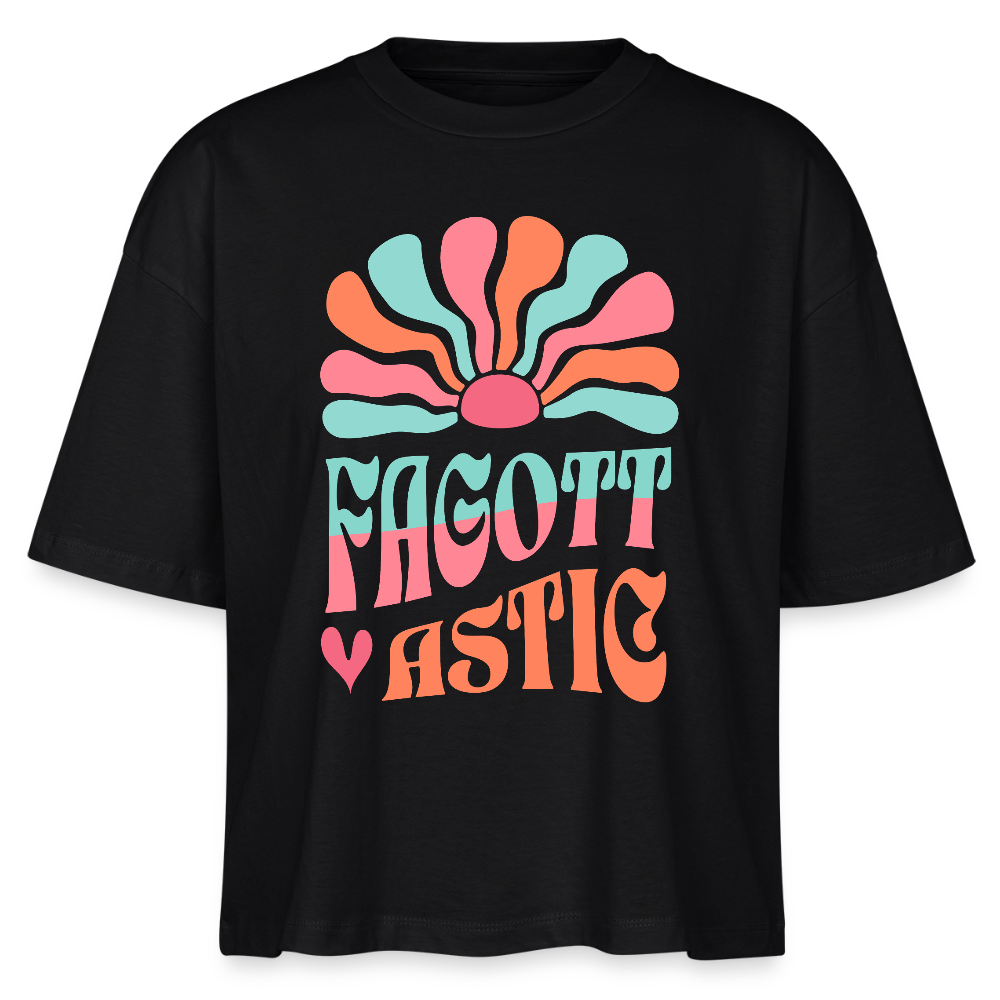 Fagottastic - Fagott - Bio T-Shirt Cropped - Schwarz