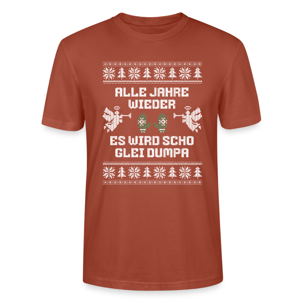 Es wird scho glei dumpa - Bio T-Shirt Unisex - Terrakotta
