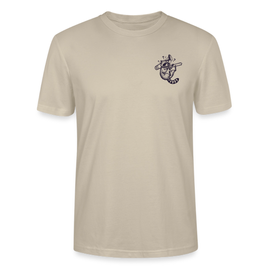 Struggle Waschbär - Posaune - Bio T-Shirt Standard - Beige