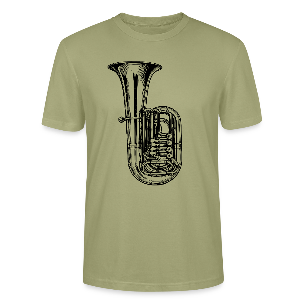 Tuba - schwarz - Bio T-Shirt Standard Unisex - Nebelgrün
