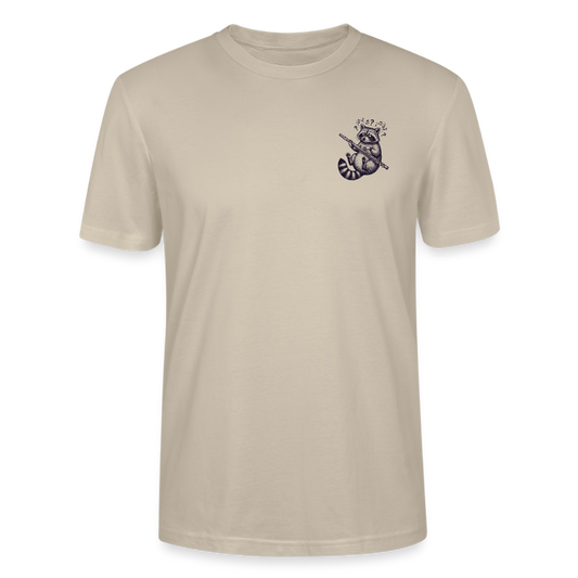 Struggle Waschbär - Querflöte - Bio T-Shirt Standard - Beige