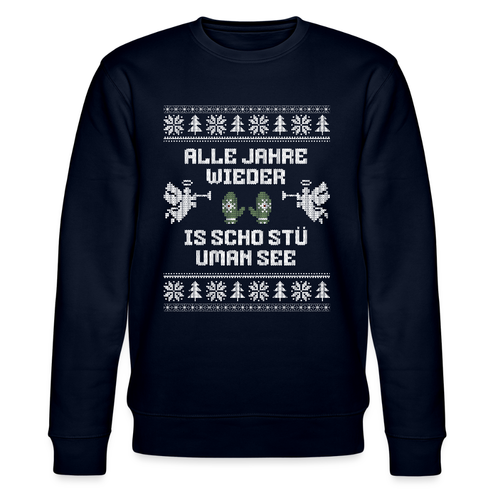 Is scho stü uman See - Bio-Sweatshirt Unisex - Navy
