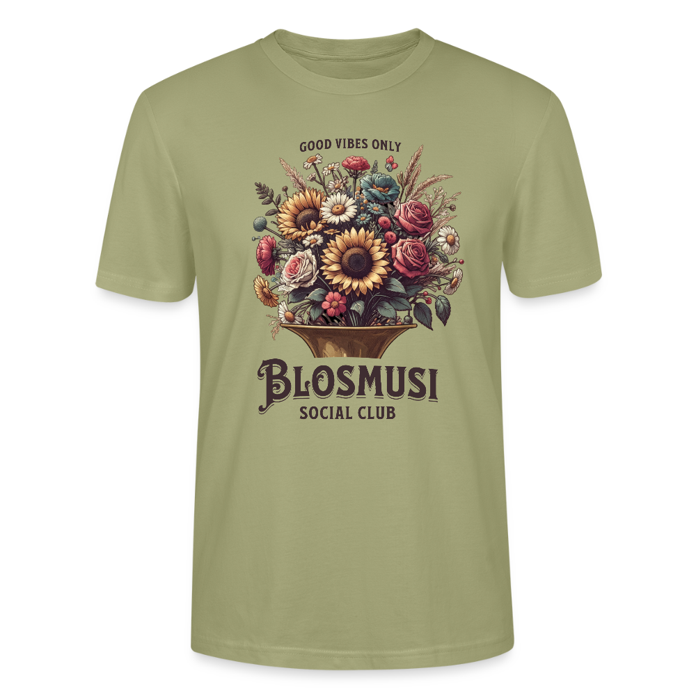 Blosmusi Social Club - Bio T-Shirt Standard Unisex - Nebelgrün