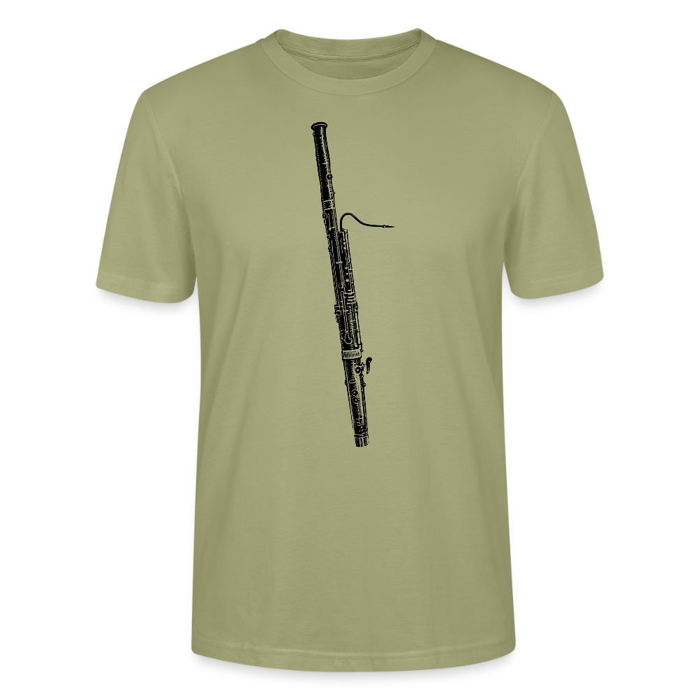Fagott - schwarz - Bio T-Shirt Standard Unisex - Nebelgrün