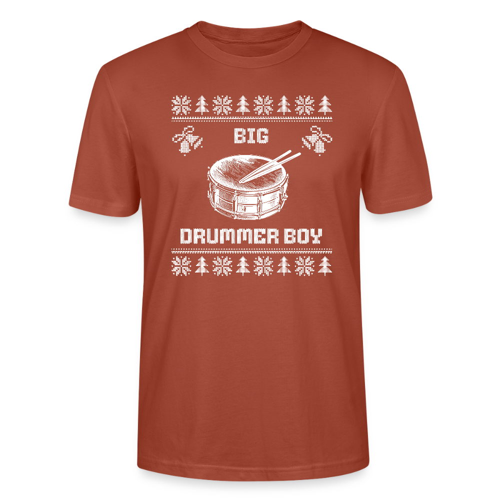 Big Drummer Boy - kleine Trommel - Bio T-Shirt Unisex - Terrakotta