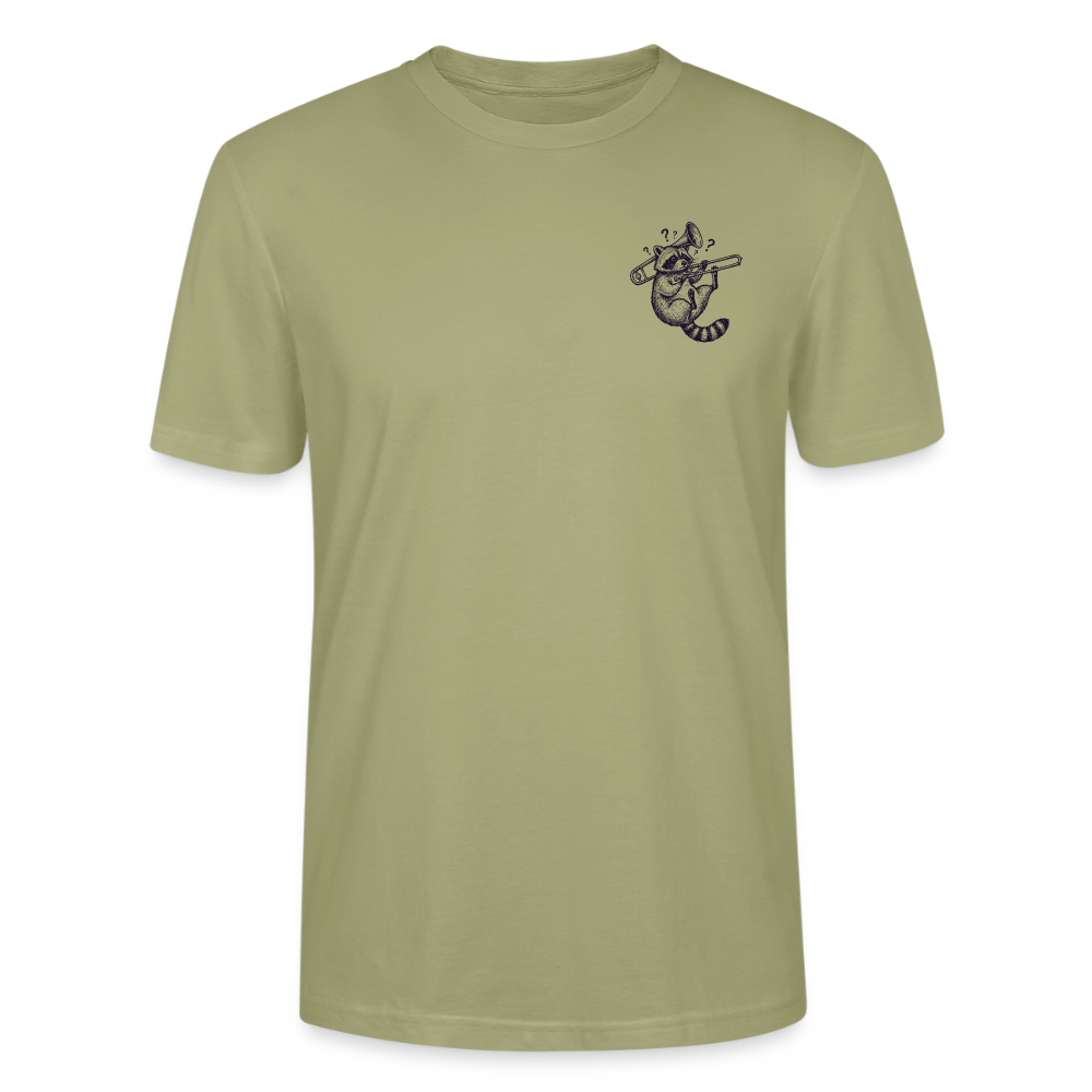 Struggle WaschbĂ€r - Posaune - Bio T-Shirt Standard - NebelgrĂŒn