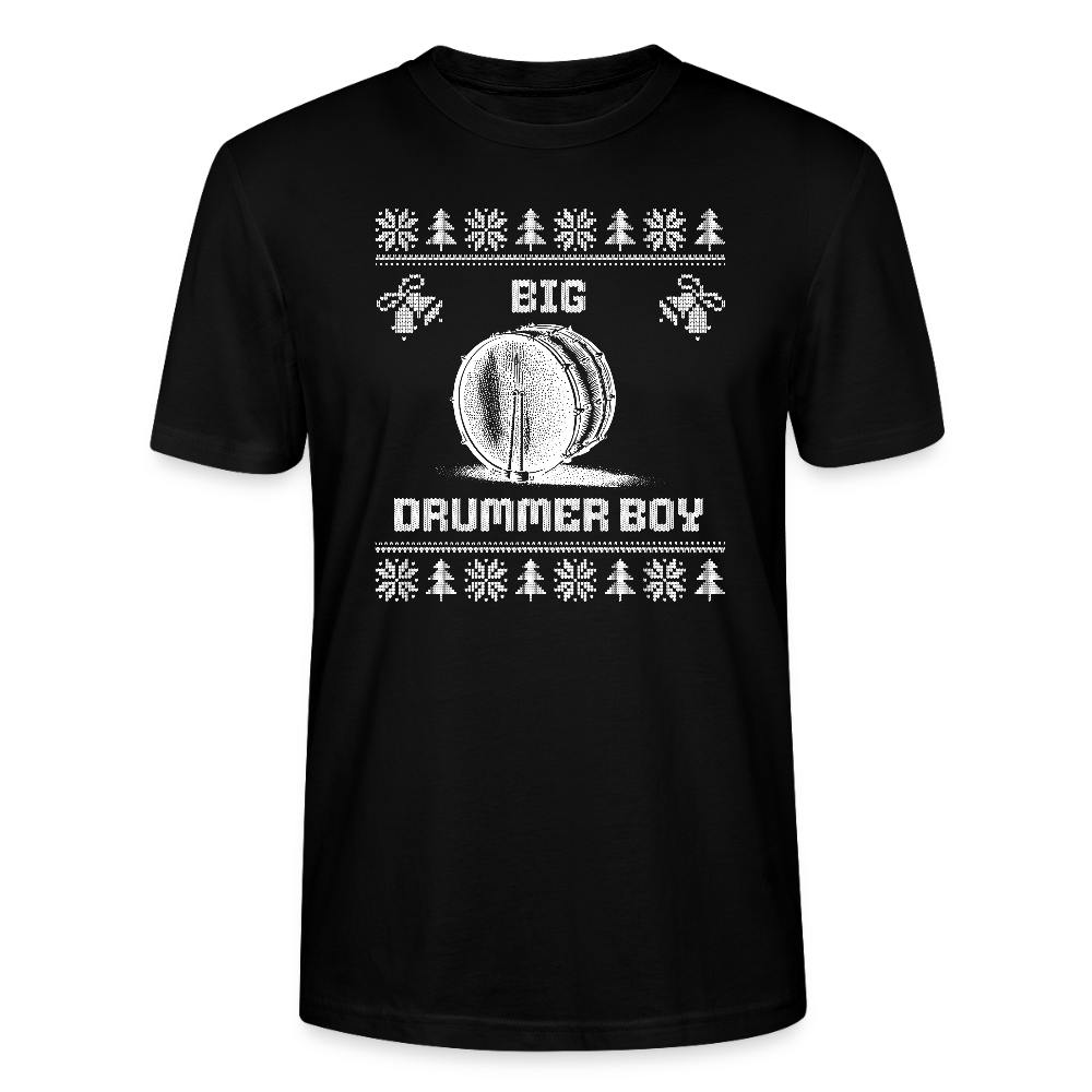 Big Drummer Boy - große Trommel - Bio T-Shirt Unisex - Schwarz