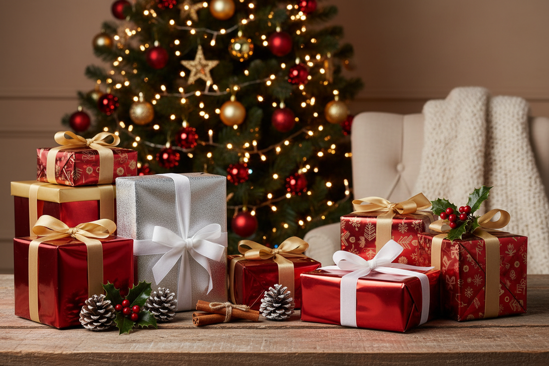 Weihnachtsbaum mit Geschenken