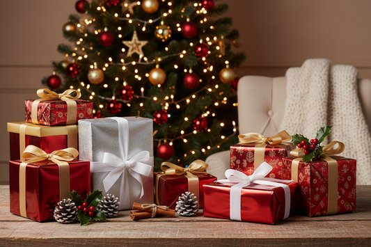 Weihnachtsbaum mit Geschenken