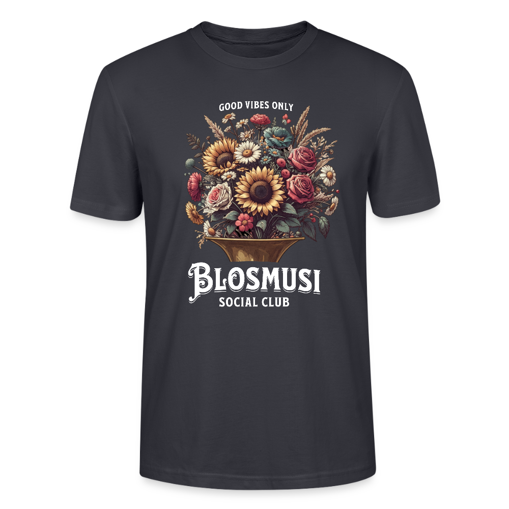 Blosmusi Social Club 2 - Bio T-Shirt Standard Unisex - Dunkles Graublau