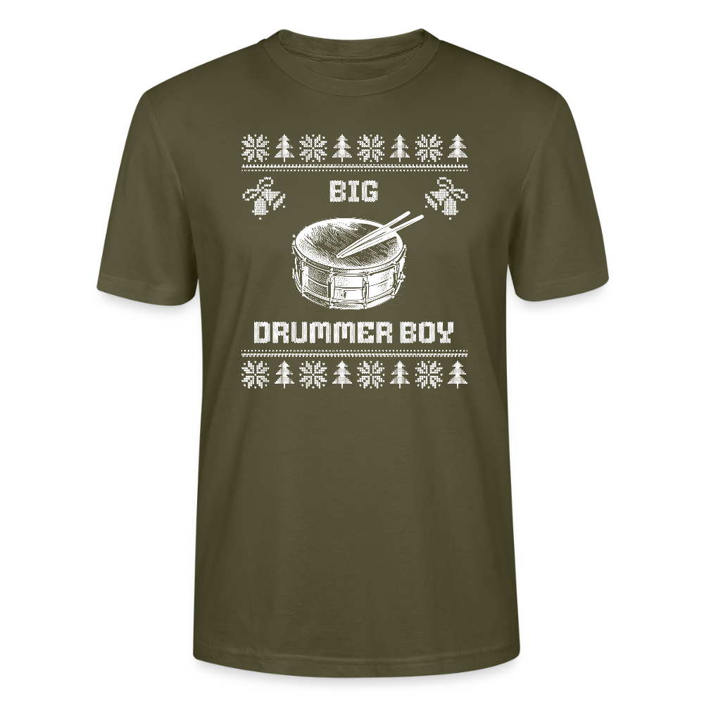 Big Drummer Boy - kleine Trommel - Bio T-Shirt Unisex - Khaki