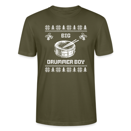 Big Drummer Boy - kleine Trommel - Bio T-Shirt Unisex - Khaki