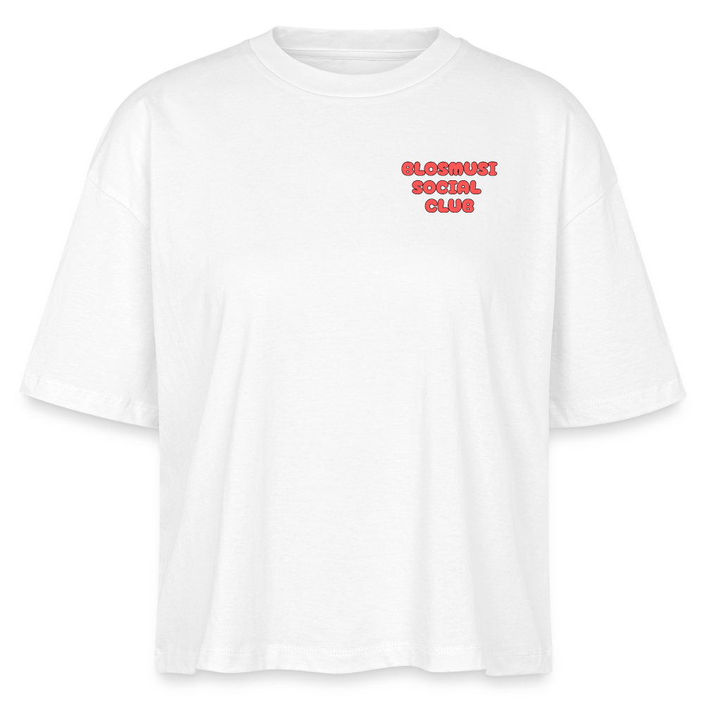 Herz für Marketender - front & back - Bio T-Shirt Cropped - Weiß