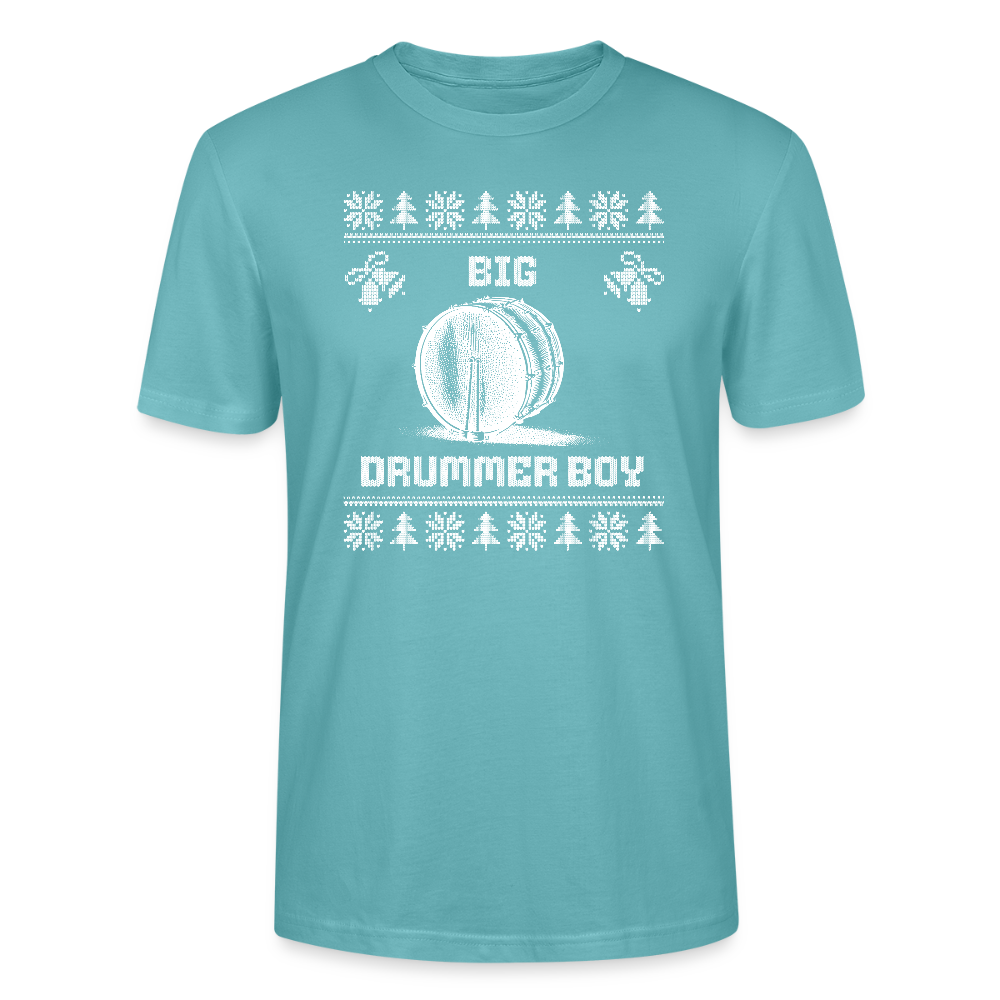 Big Drummer Boy - große Trommel - Bio T-Shirt Unisex - Pastelltürkis