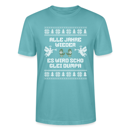 Es wird scho glei dumpa - Bio T-Shirt Unisex - Pastelltürkis