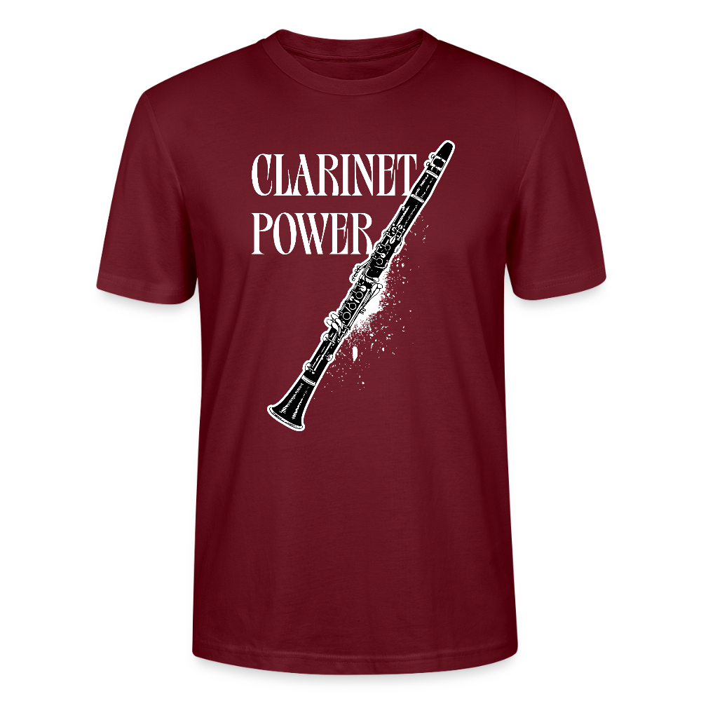 Clarinet Power - Klarinette - T-Shirt Standard Unisex - Burgunderrot
