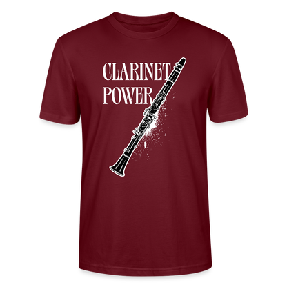 Clarinet Power - Klarinette - T-Shirt Standard Unisex - Burgunderrot