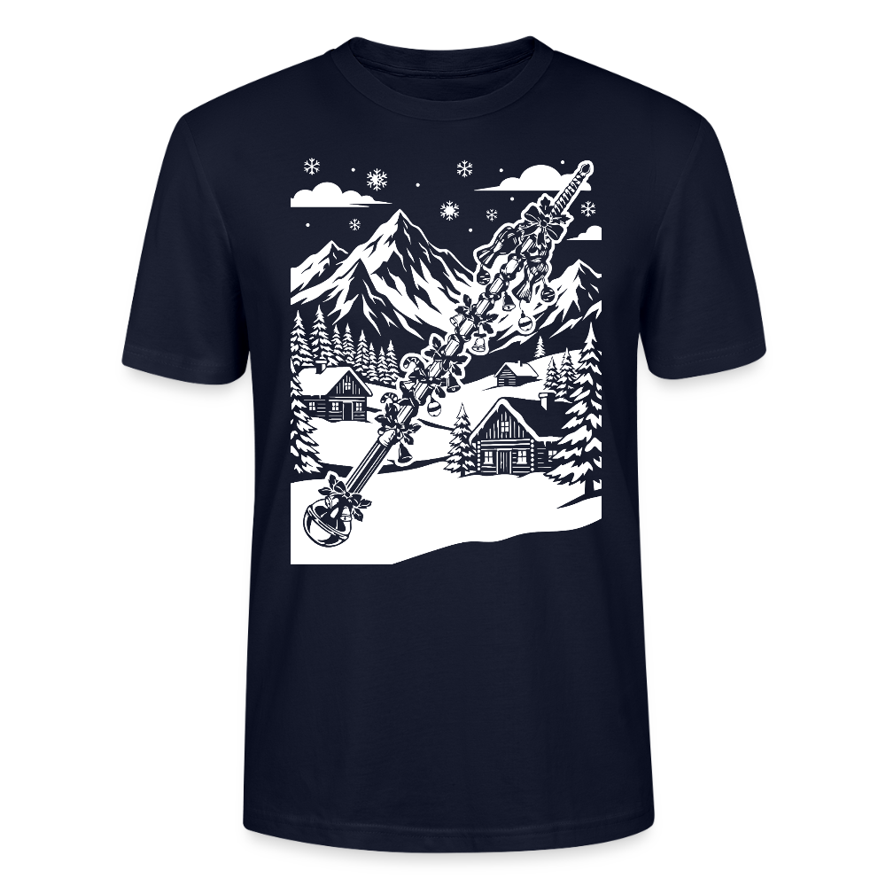 Weihnachtsstab - Bio T-Shirt Unisex - Navy