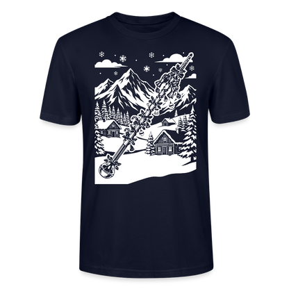Weihnachtsstab - Bio T-Shirt Unisex - Navy