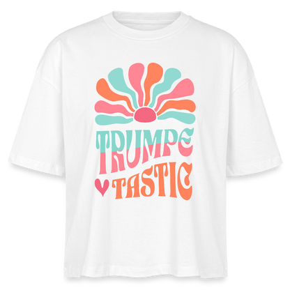 Trumpetastic - Trompete - Bio T-Shirt Cropped - Weiß