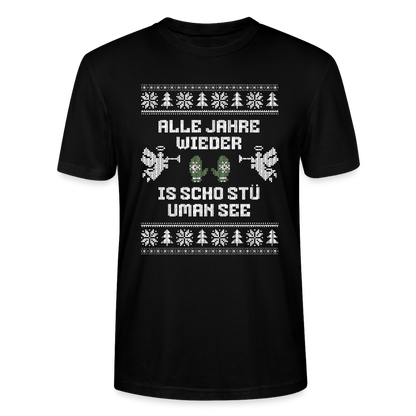 Is scho stü uman See - Bio T-Shirt Unisex - Schwarz
