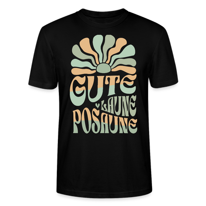 Posaune Shirt "Gute Laune" - Bio Standard Unisex - Schwarz