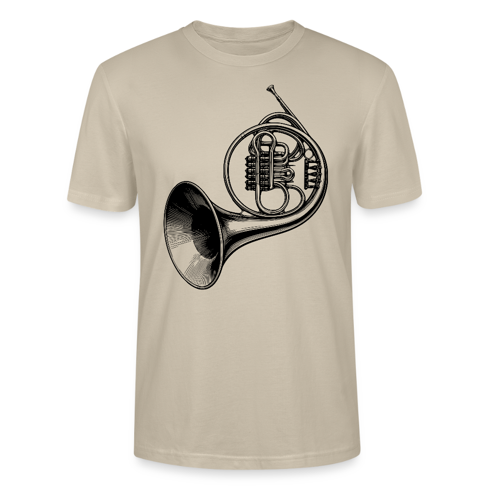 Wiener Horn - schwarz - Bio T-Shirt Standard Unisex - Beige