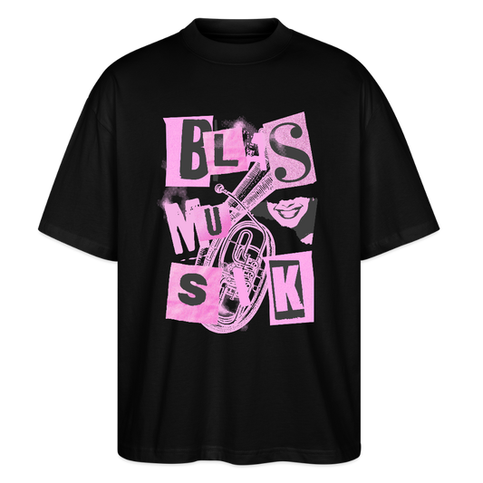 ⚡️Blasmusik - Tenorhorn - Bio T-Shirt Oversized Unisex - Schwarz