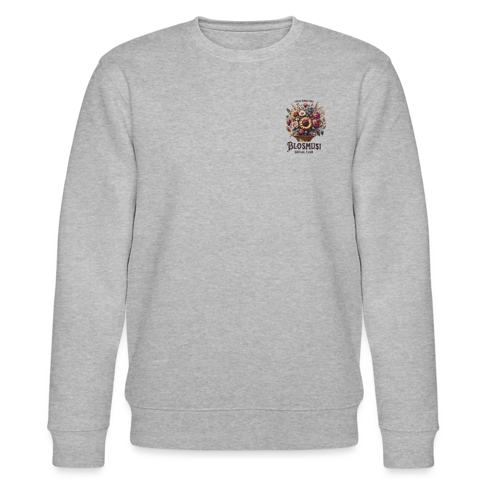 Blosmusi Social Club - Bio-Sweatshirt Unisex - Grau meliert