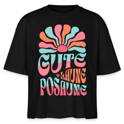 Posaune Shirt "Gute Laune" - Bio Frauen - Schwarz