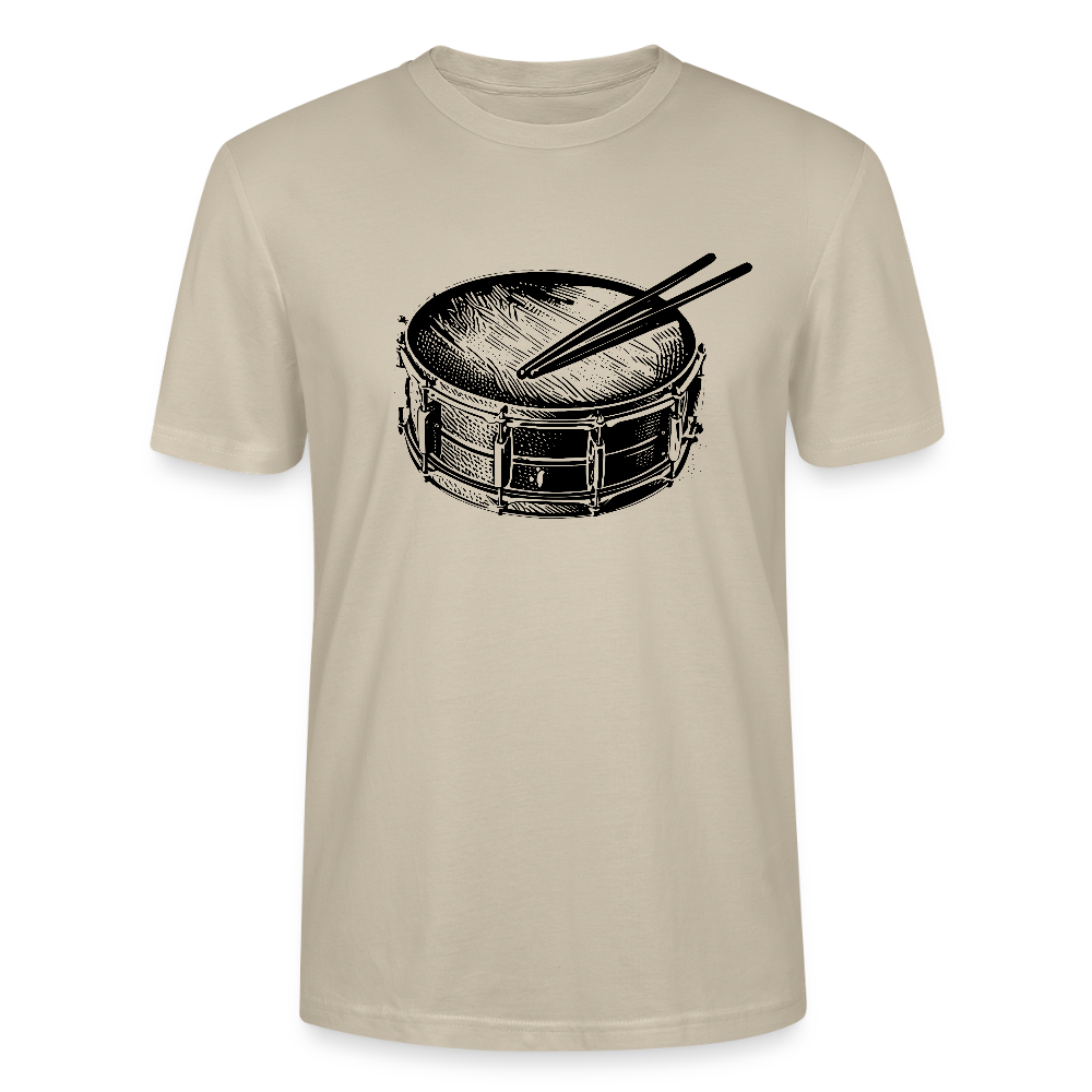 kleine Trommel - schwarz - Bio T-Shirt Standard Unisex - Beige