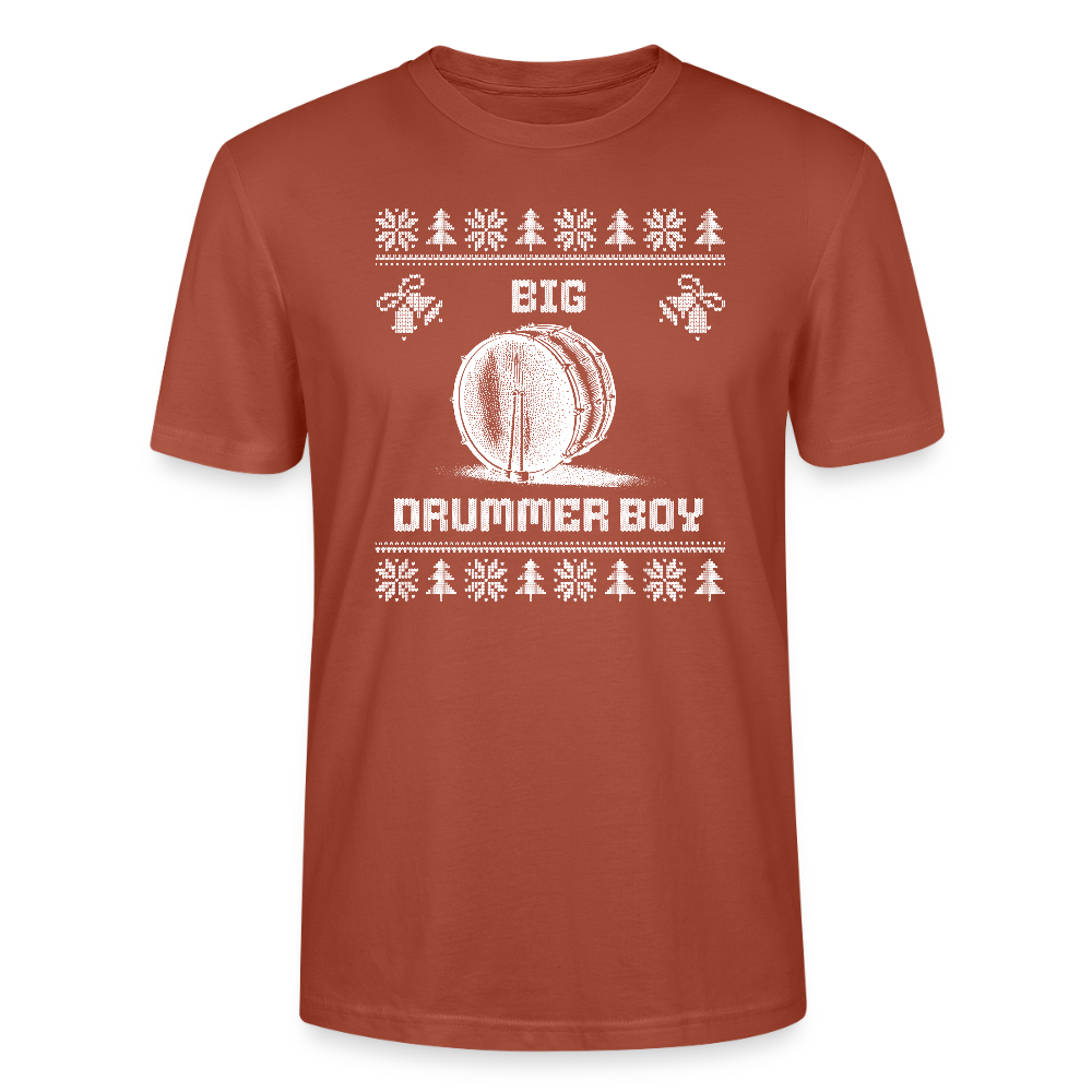 Big Drummer Boy - große Trommel - Bio T-Shirt Unisex - Terrakotta