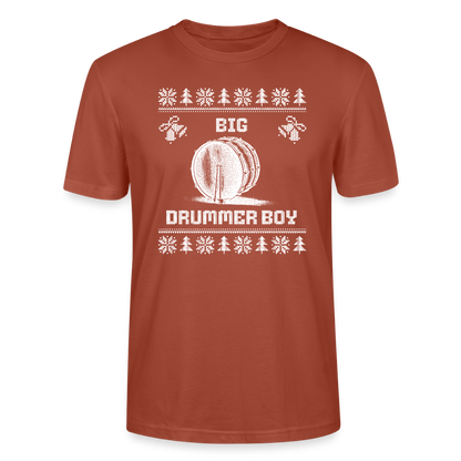 Big Drummer Boy - große Trommel - Bio T-Shirt Unisex - Terrakotta