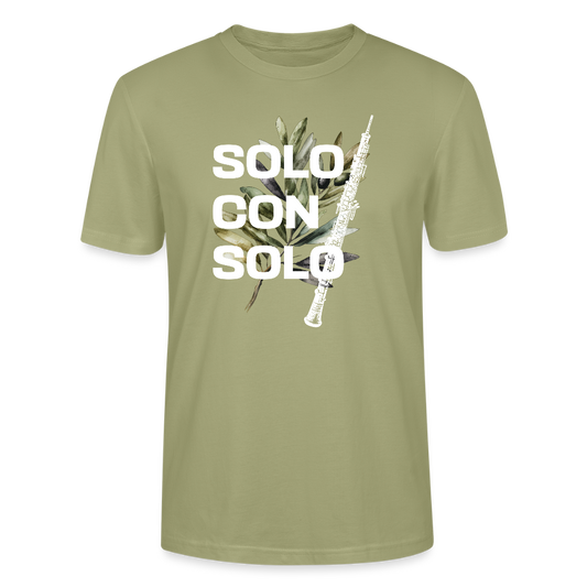 Solo con Solo - Oboe - T-Shirt Standard Unisex - Nebelgrün