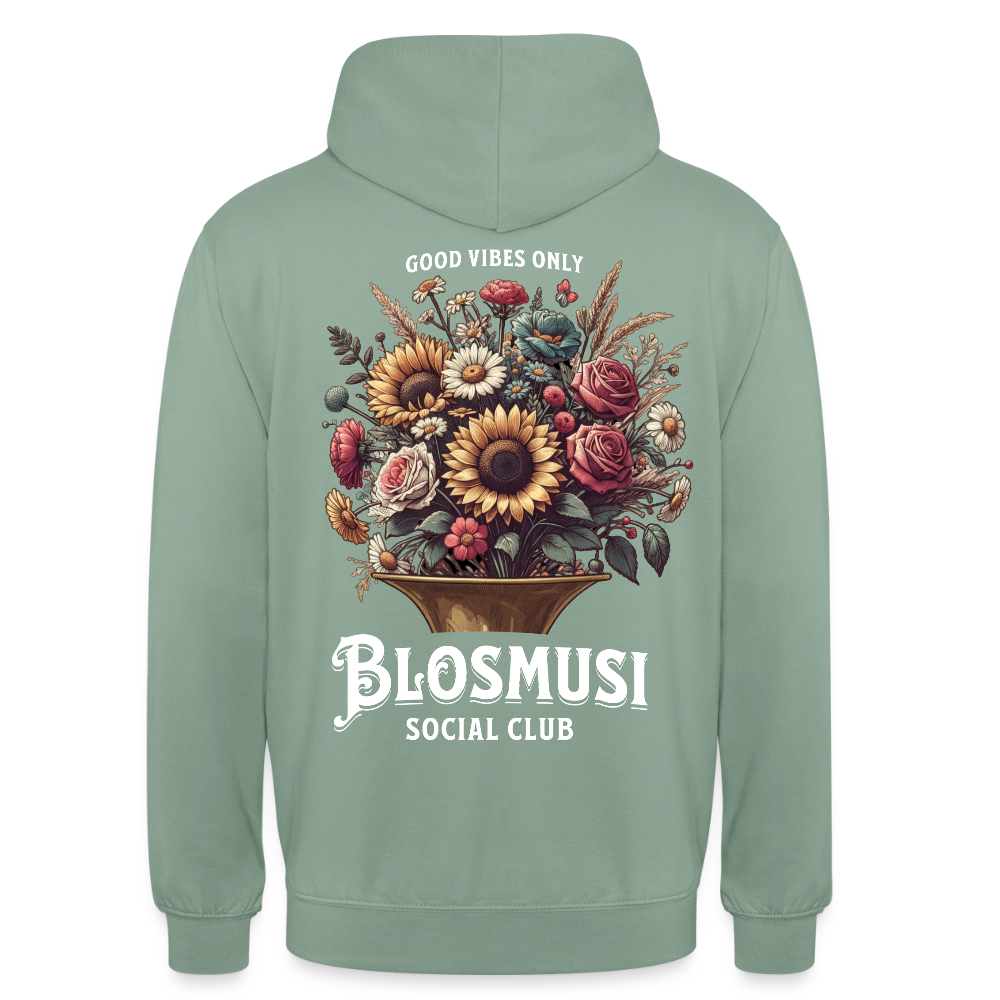 Blosmusi Social Club - Hoodie Unisex - Graugrün