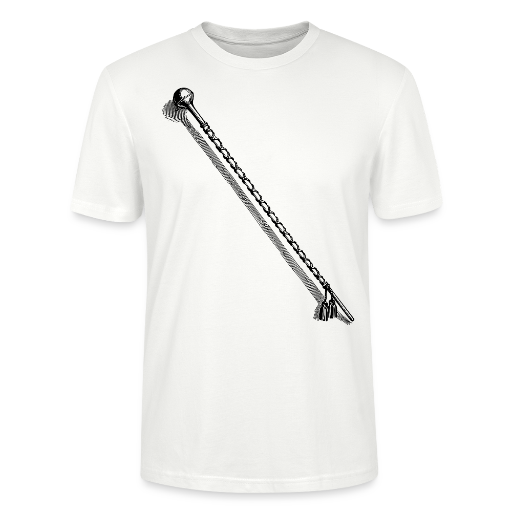 Tambourstab - schwarz - Bio T-Shirt Standard Unisex - Weiß