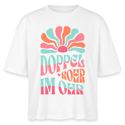 Doppelrohr - Fagott/Oboe - Bio T-Shirt Cropped - Weiß