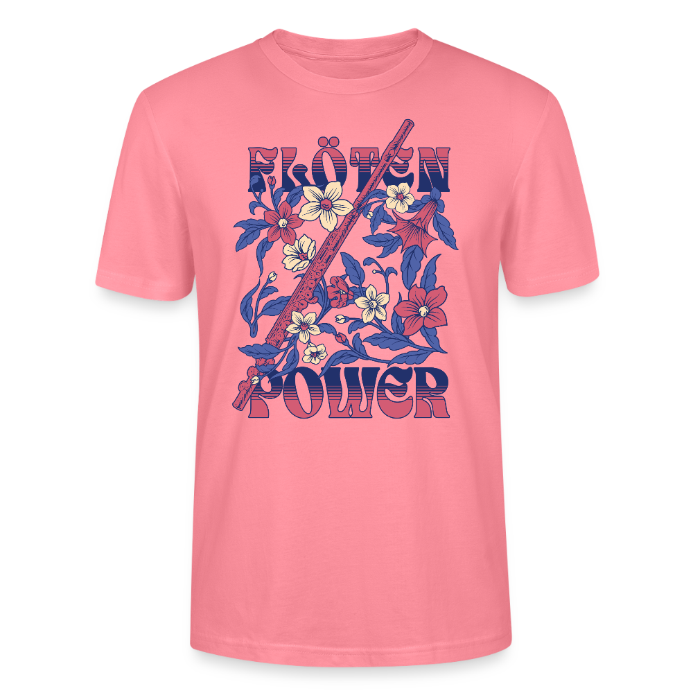 Flöten Power - Querflöte - Bio T-Shirt Standard Unisex - Pink 