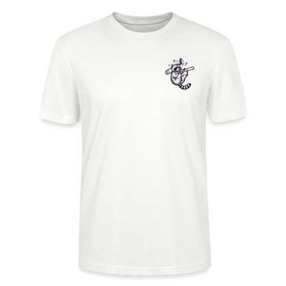 Struggle Waschbär - Posaune - Bio T-Shirt Standard - Weiß