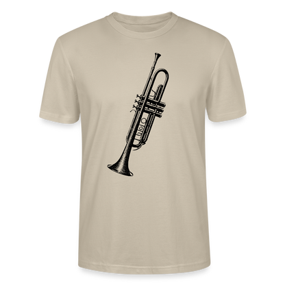 Trompete1 - schwarz - Bio T-Shirt Standard Unisex - Beige