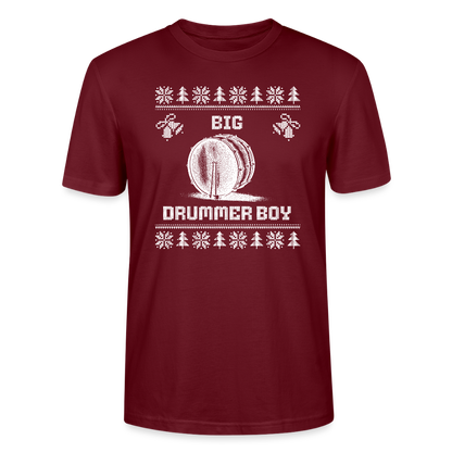 Big Drummer Boy - große Trommel - Bio T-Shirt Unisex - Burgunderrot