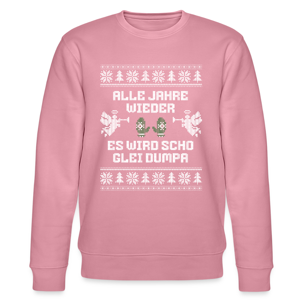 Es wird scho glei dumpa - Bio-Sweatshirt Unisex - Lila Traum