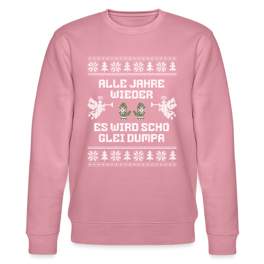 Es wird scho glei dumpa - Bio-Sweatshirt Unisex - Lila Traum