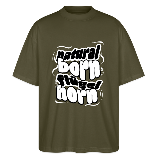 natural born - Flügelhorn - T-Shirt Oversized Unisex - Khaki