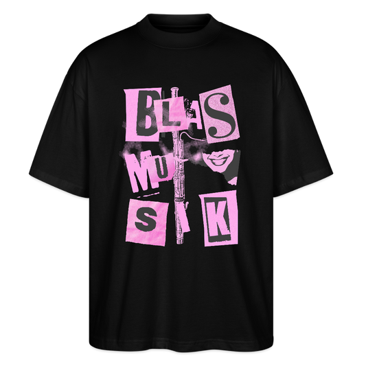 ⚡️Blasmusik - Fagott - Bio T-Shirt Oversized Unisex - Schwarz