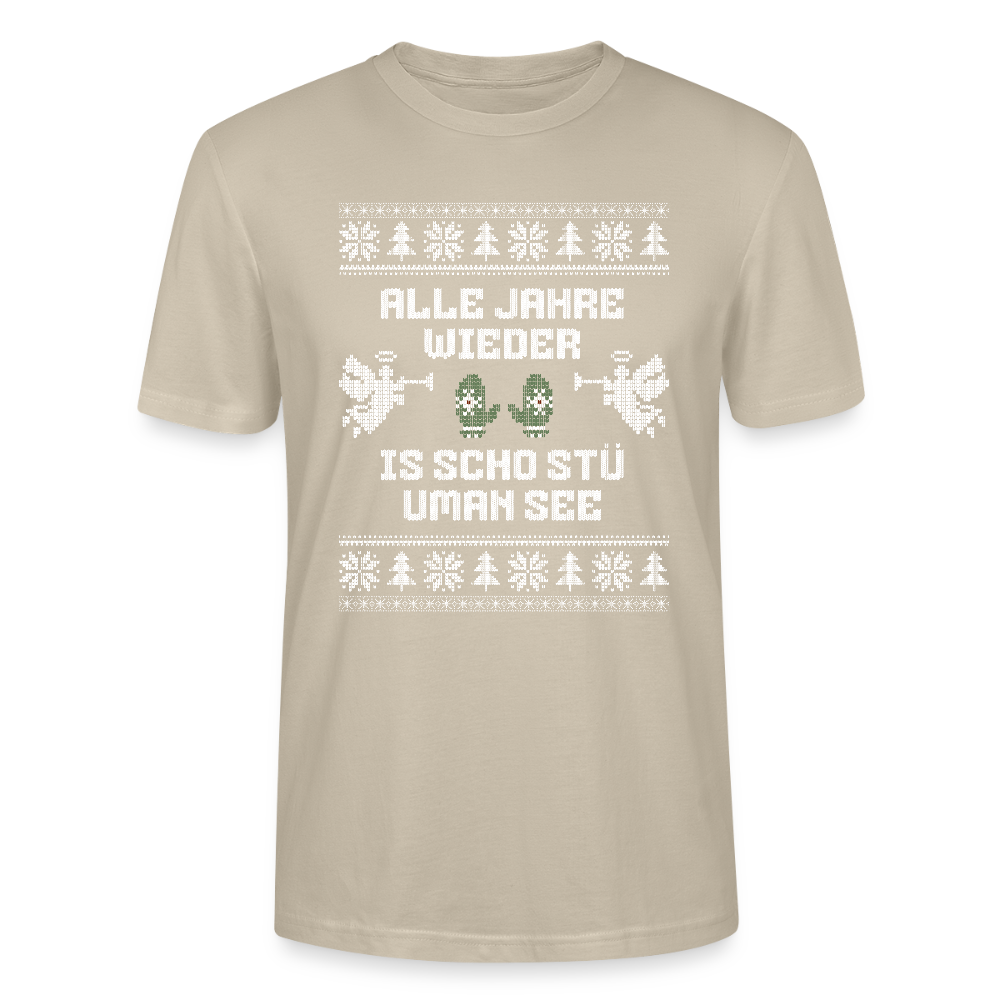 Is scho stü uman See - Bio T-Shirt Unisex - Beige